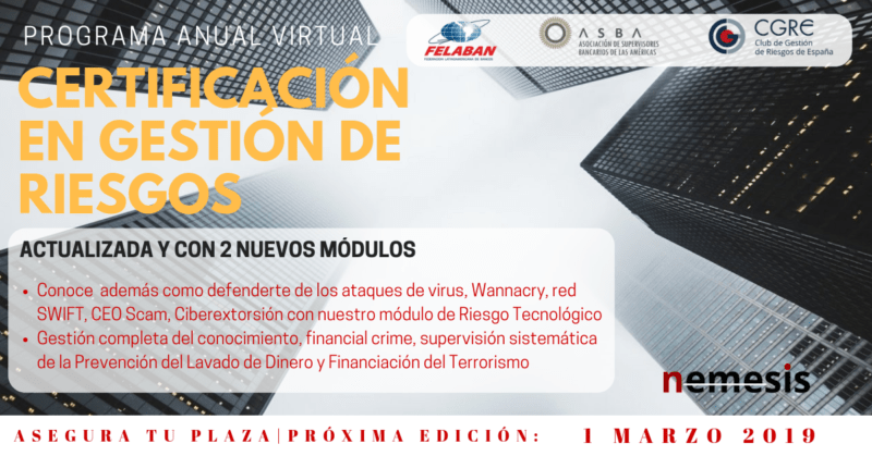 JUNIO 2018 (1) Certificación en Riesgo de Crédito